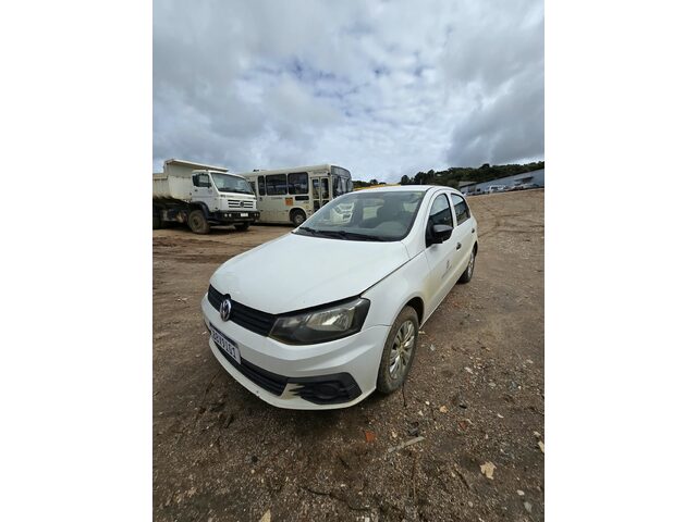 VW Novo Gol TL MCV 2018/2018 branco - Placa BBX 9I01